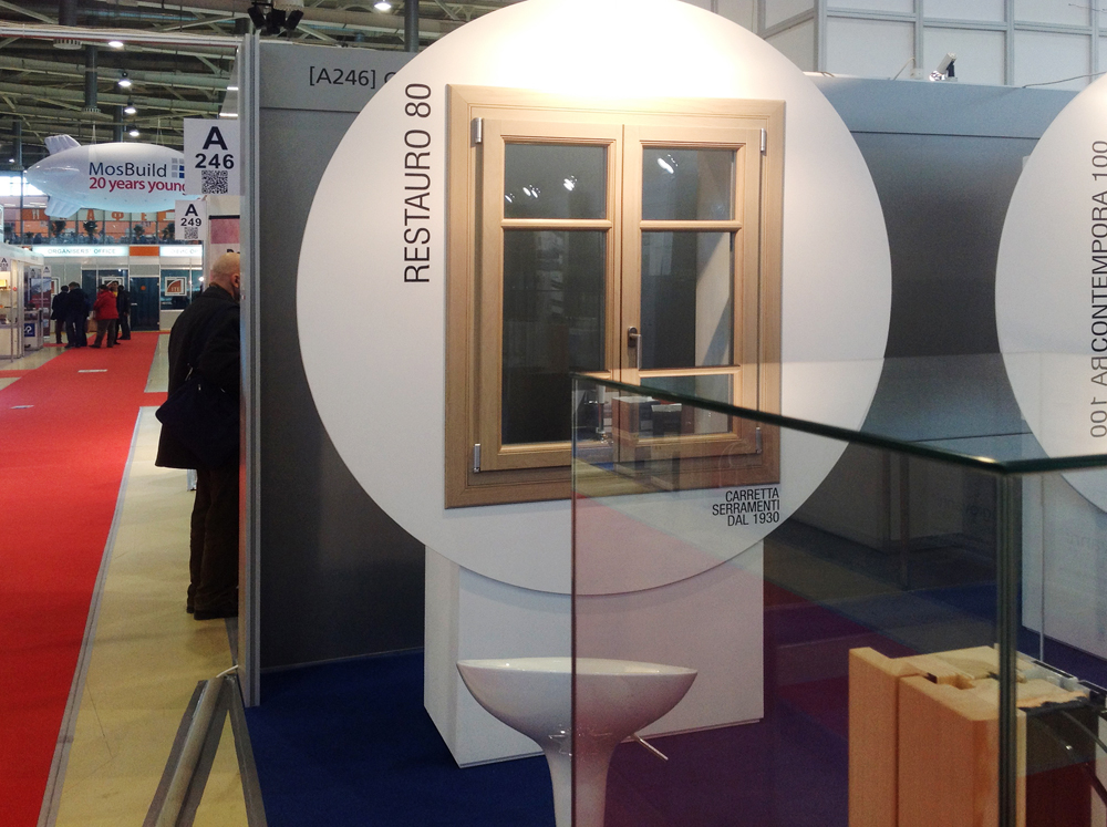 Carretta Serramenti produzione finestre in legno e alluminio Mosbuild 2014